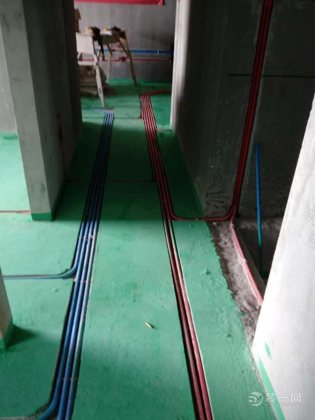 宁波中海国际社区四期60幢91平米简约风格装修施工工地——水电改造